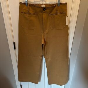 Maeve size 33 NWT Stylish Tan Cropped Pants